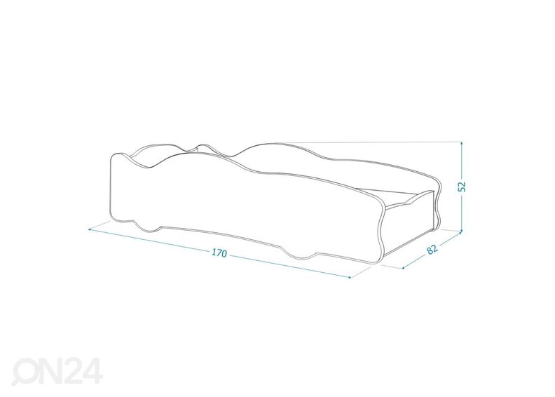Комплект детской кровати Cars 80x160 cm, nr.10 увеличить
