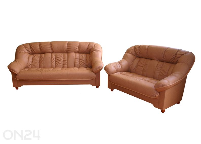 Комплект кожаных диванов Aleksandra 3+2 увеличить