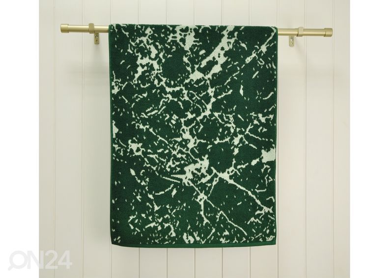 Комплект махровых полотенец Marble зелёный, 2 шт увеличить