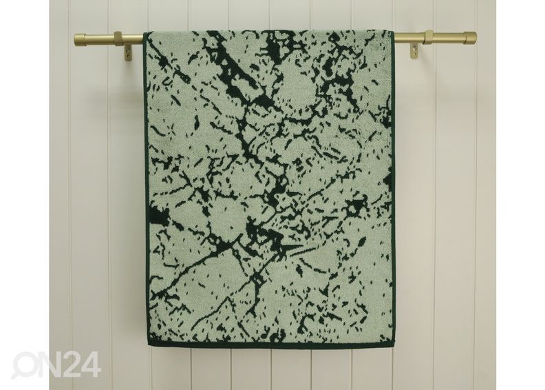 Комплект махровых полотенец Marble зелёный, 2 шт увеличить