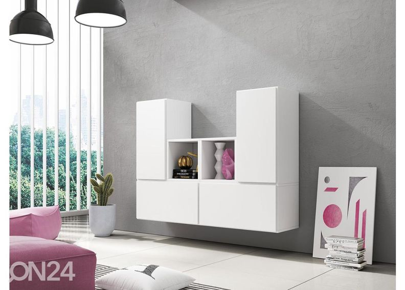 Комплект настенных шкафов и полок увеличить