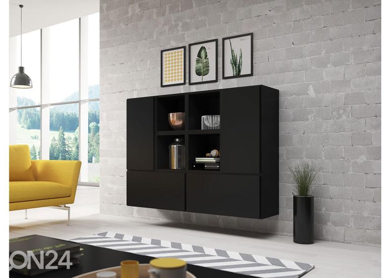 Комплект настенных шкафов и полок увеличить