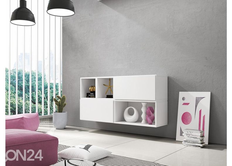 Комплект настенных шкафов и полок увеличить