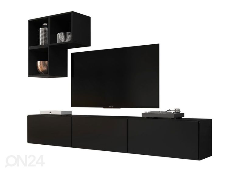 Комплект настенных шкафов и полок увеличить