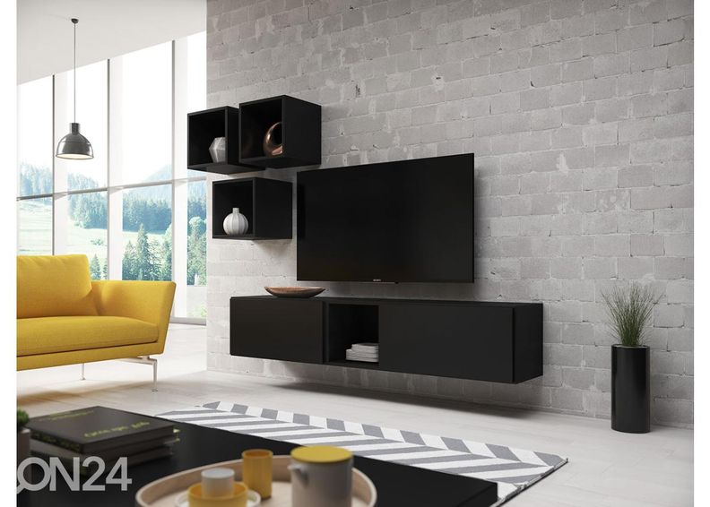 Комплект настенных шкафов и полок увеличить