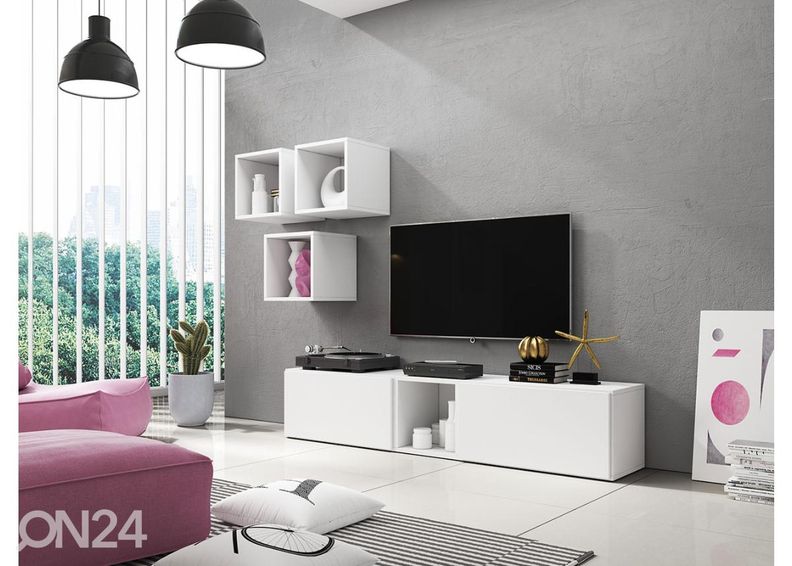 Комплект настенных шкафов и полок увеличить