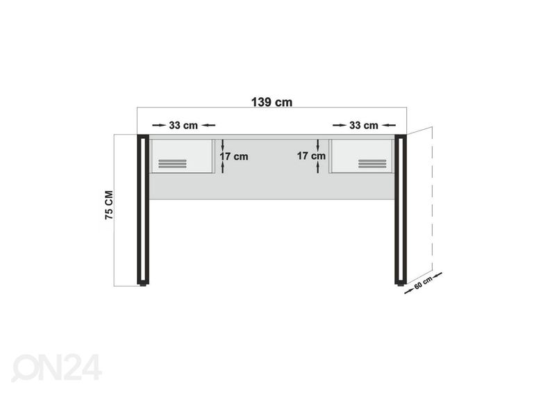Комплект письменный стол и полка Cosmo увеличить