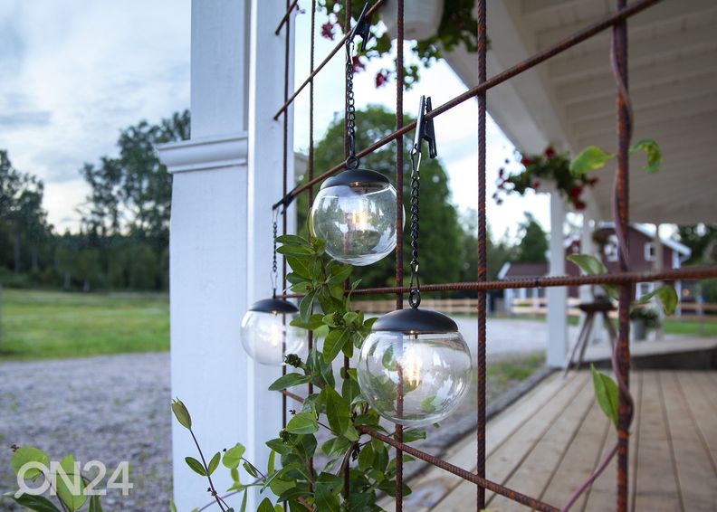 Комплект подвесных светильников с солнечной панелью Globe 3 шт увеличить