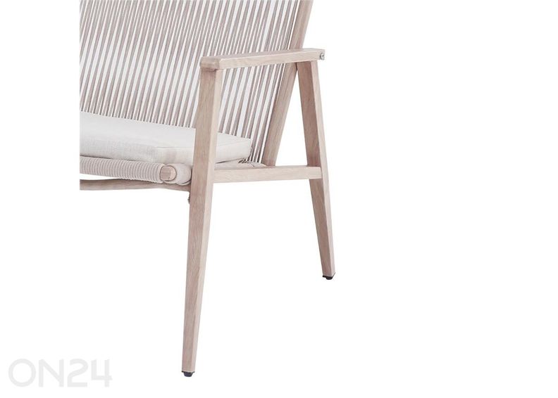 Комплект садовой мебели Pisa стол + 2 стула, серый увеличить