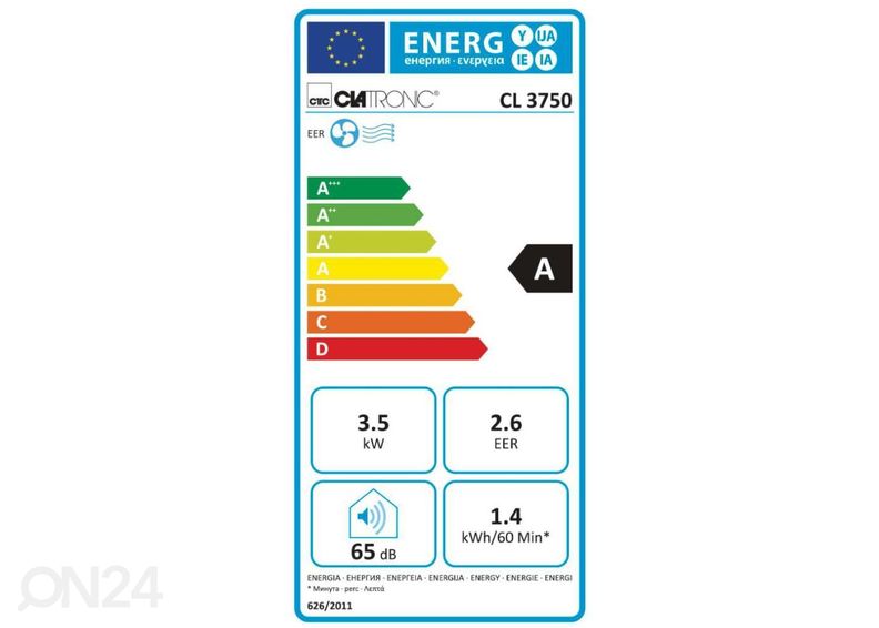 Кондиционер Clatrtonic CL3750, белый увеличить