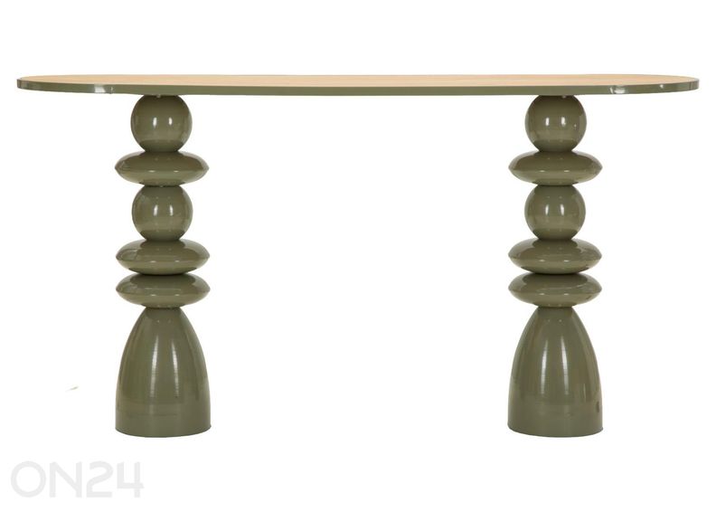 Консольный стол, 150x45x77,5 см, зелёный увеличить