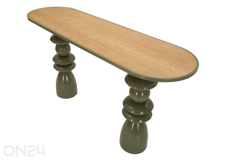 Консольный стол, 150x45x77,5 см, зелёный увеличить