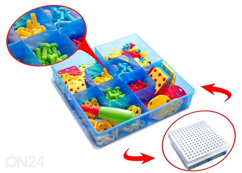 Конструктор с аккумуляторной дрелью 261 элемента увеличить