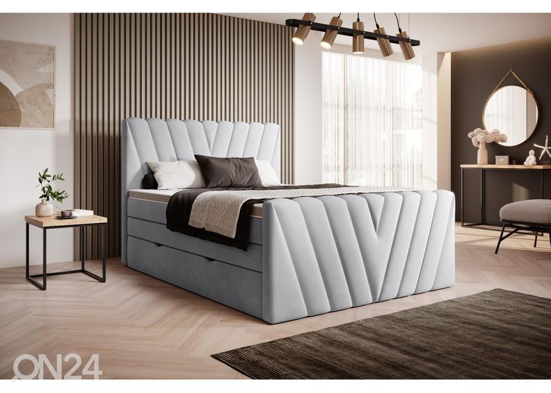 Континентальная кровать с ящиком 140x200 cm увеличить