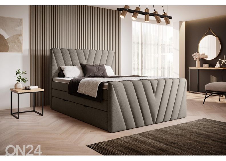 Континентальная кровать с ящиком 140x200 cm увеличить