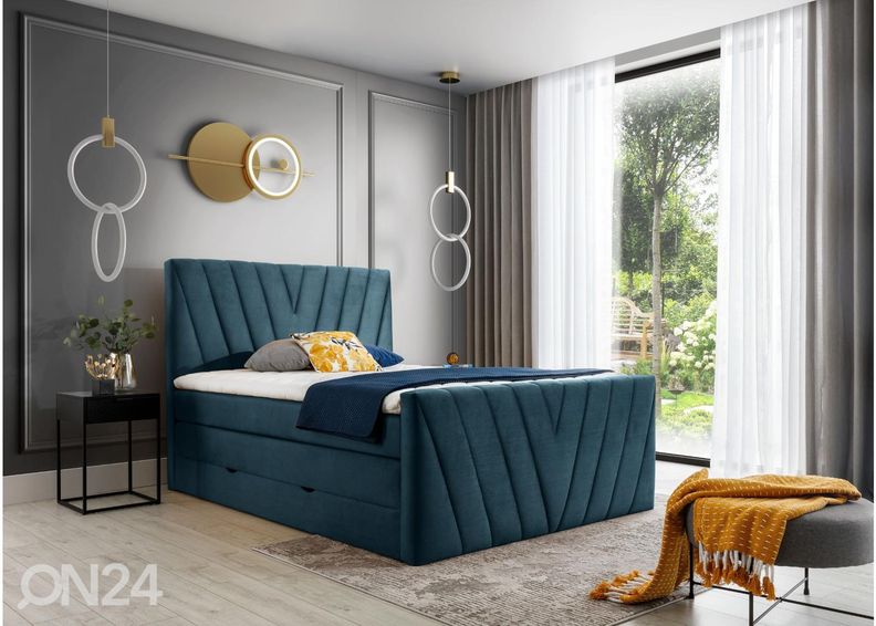 Континентальная кровать с ящиком 140x200 cm увеличить