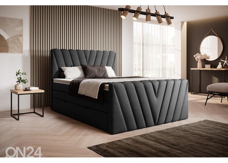 Континентальная кровать с ящиком 140x200 cm увеличить