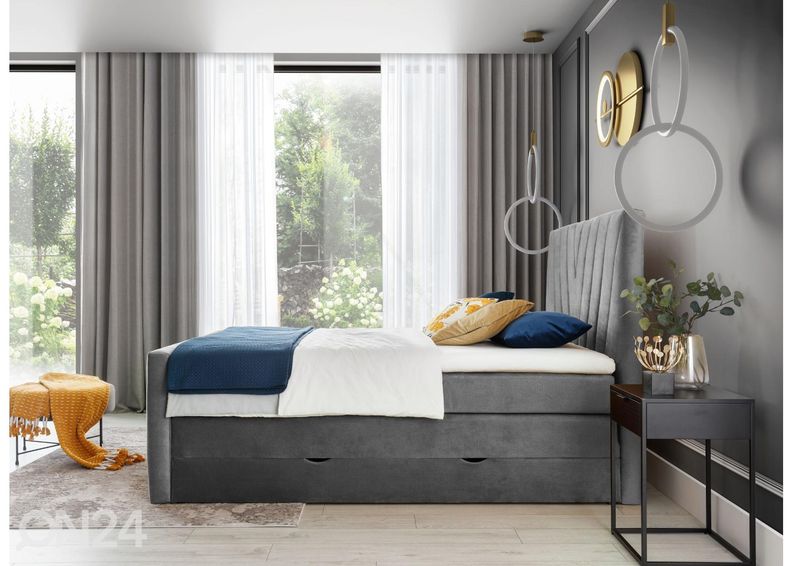 Континентальная кровать с ящиком 140x200 cm увеличить