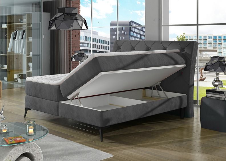 Континентальная кровать с ящиком 160x200 cm увеличить