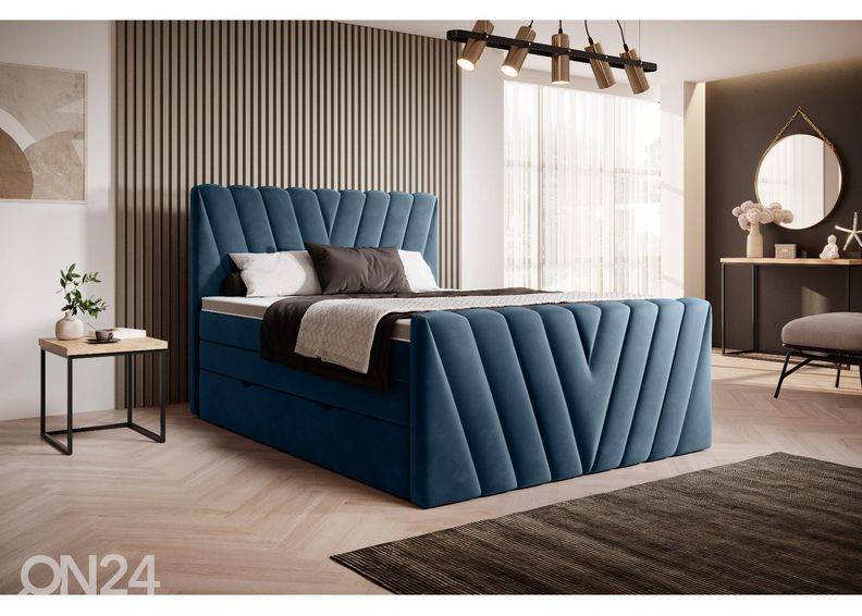 Континентальная кровать с ящиком 160x200 cm увеличить