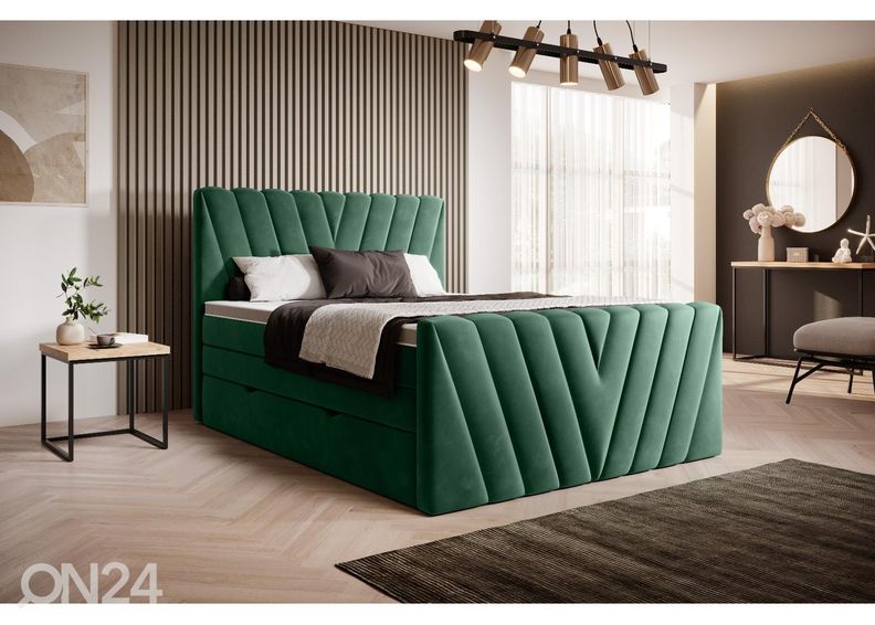 Континентальная кровать с ящиком 160x200 cm увеличить