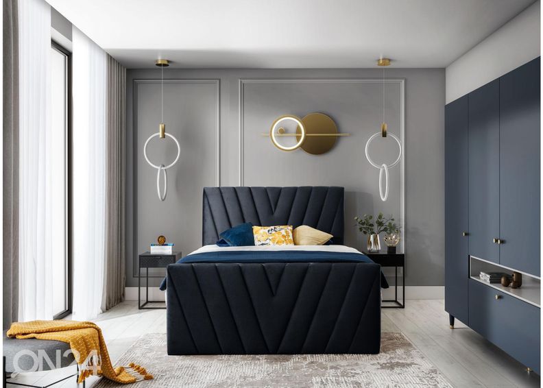 Континентальная кровать с ящиком 160x200 cm увеличить