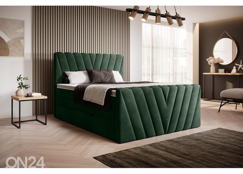 Континентальная кровать с ящиком 160x200 cm увеличить