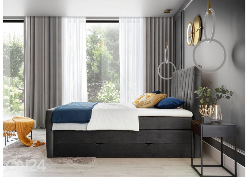 Континентальная кровать с ящиком 160x200 cm увеличить