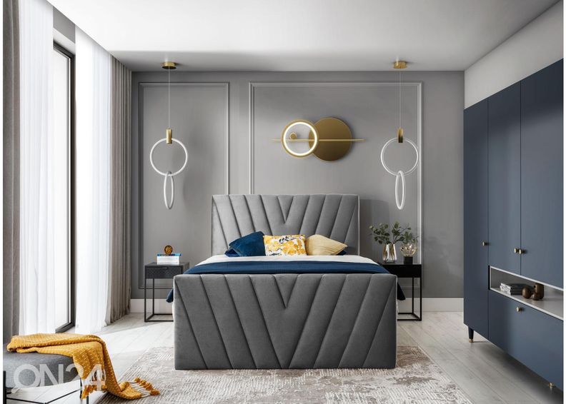 Континентальная кровать с ящиком 160x200 cm увеличить