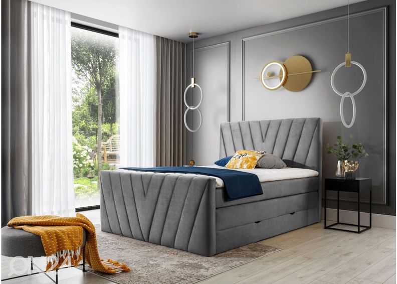 Континентальная кровать с ящиком 160x200 cm увеличить