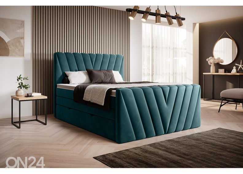 Континентальная кровать с ящиком 180x200 cm увеличить