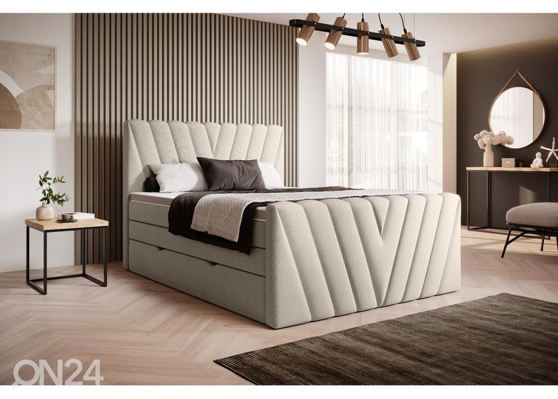 Континентальная кровать с ящиком 180x200 cm увеличить