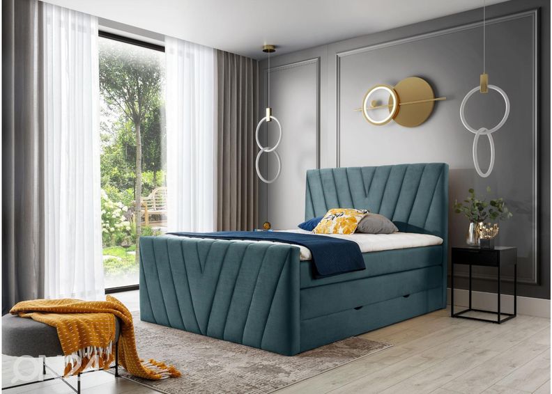 Континентальная кровать с ящиком 180x200 cm увеличить