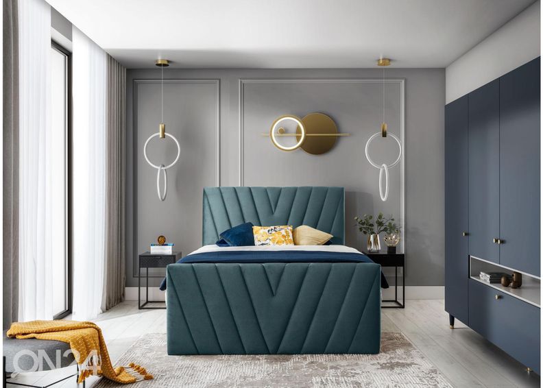 Континентальная кровать с ящиком 180x200 cm увеличить