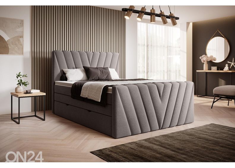 Континентальная кровать с ящиком 180x200 cm увеличить