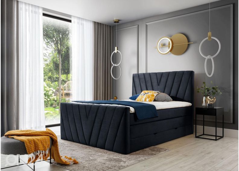 Континентальная кровать с ящиком 180x200 cm увеличить