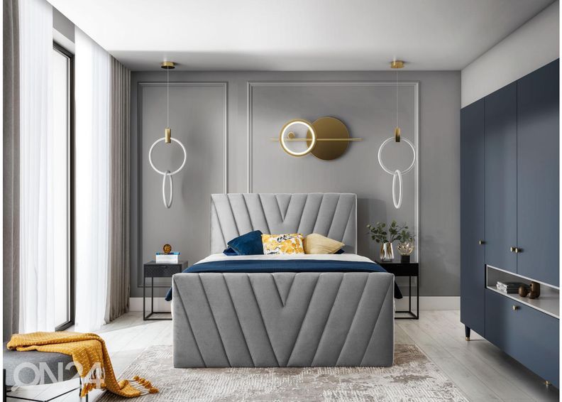 Континентальная кровать с ящиком 180x200 cm увеличить