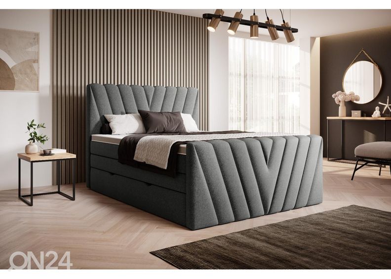 Континентальная кровать с ящиком 180x200 cm увеличить