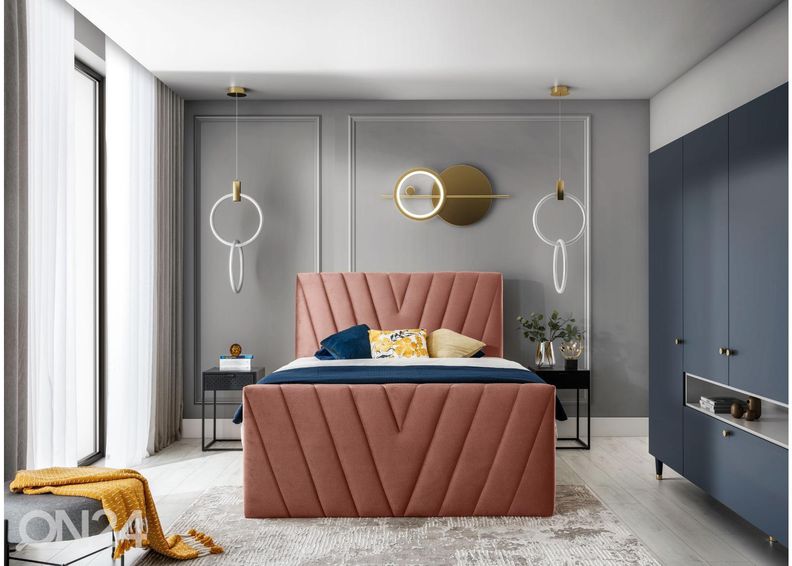 Континентальная кровать с ящиком 180x200 cm увеличить