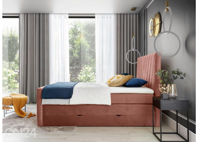 Континентальная кровать с ящиком 180x200 cm увеличить