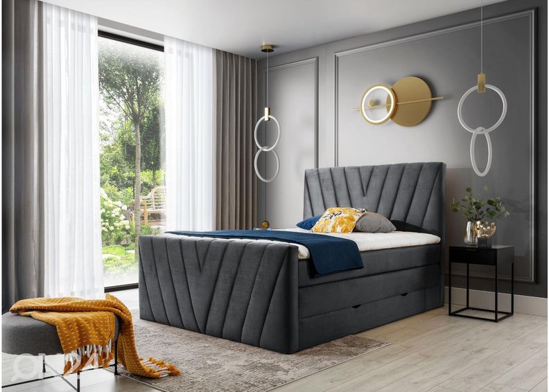 Континентальная кровать с ящиком 180x200 cm увеличить