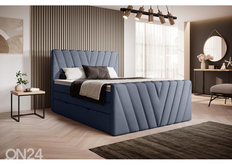 Континентальная кровать с ящиком 180x200 cm увеличить