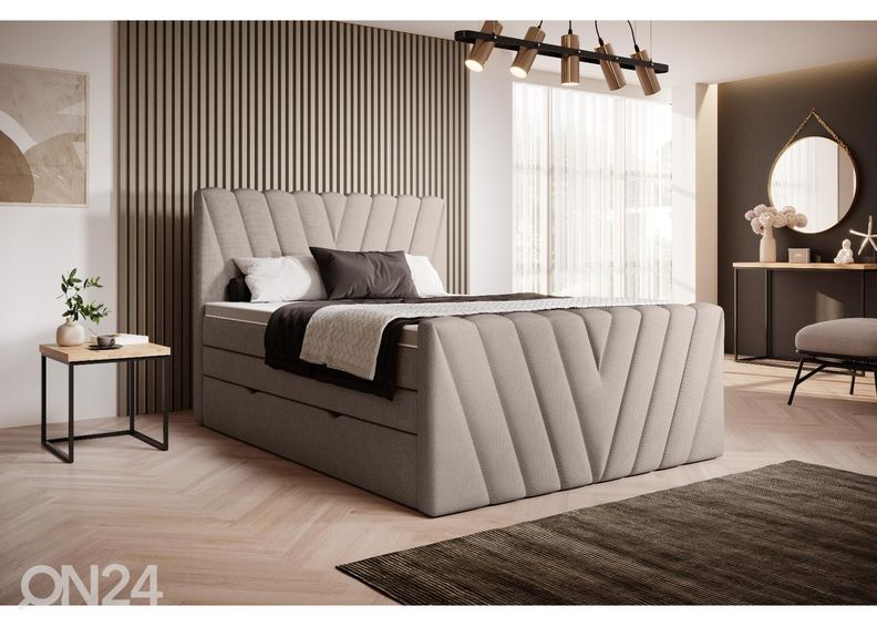 Континентальная кровать с ящиком 180x200 cm увеличить