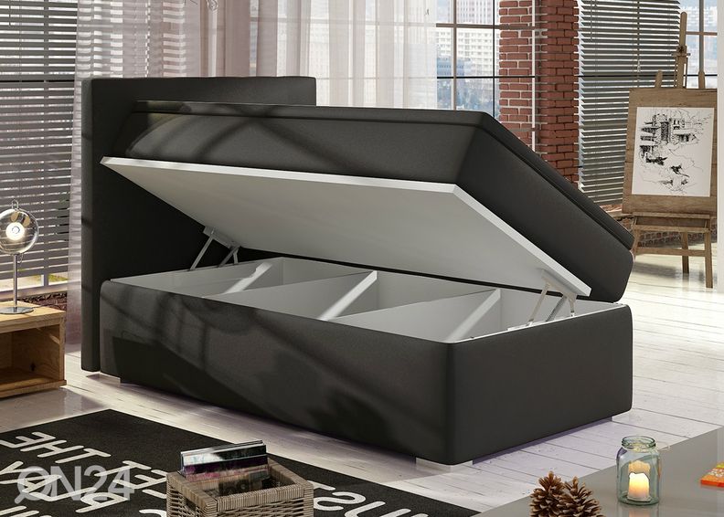 Континентальная кровать с ящиком 90x200 cm увеличить