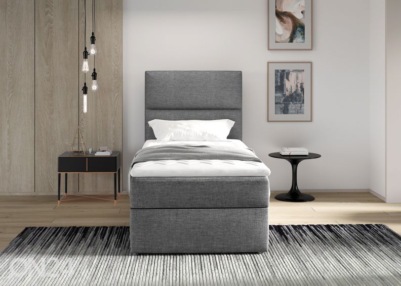 Континентальная кровать с ящиком 90x200 cm увеличить