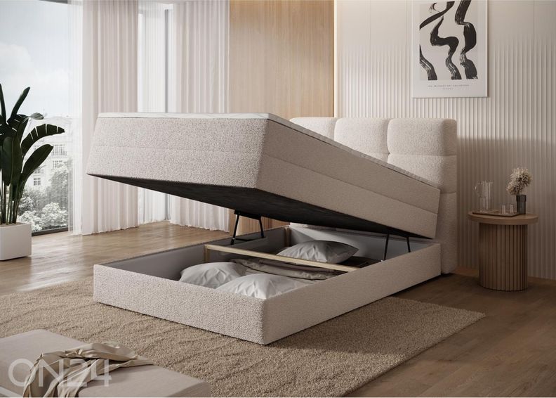 Континентальная кровать с ящиком Kasped 120x200 см увеличить