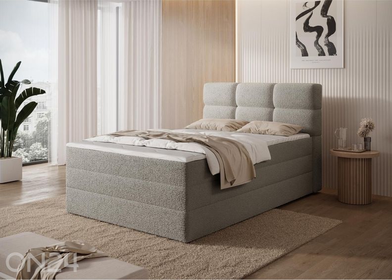 Континентальная кровать с ящиком Kasped 140x200 см увеличить