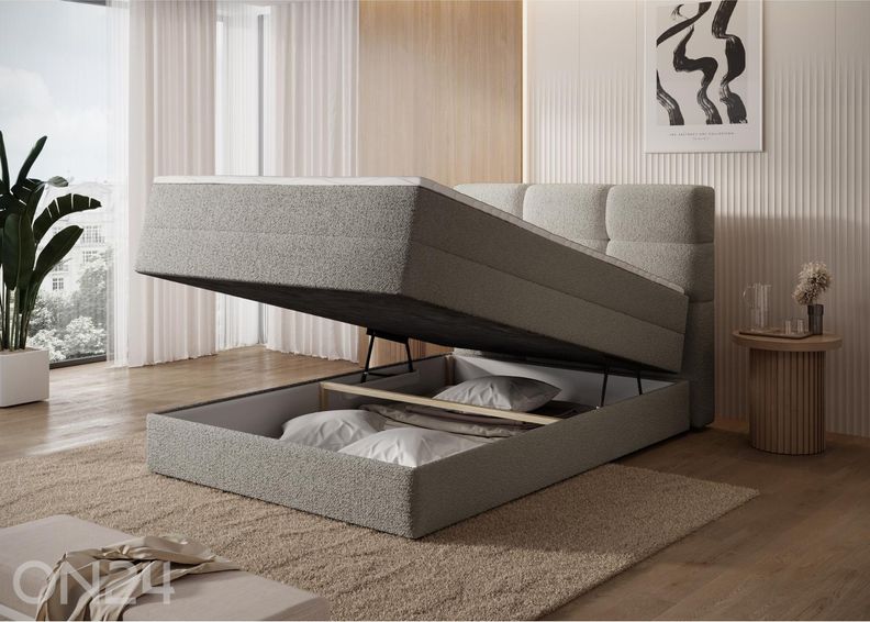 Континентальная кровать с ящиком Kasped 140x200 см увеличить
