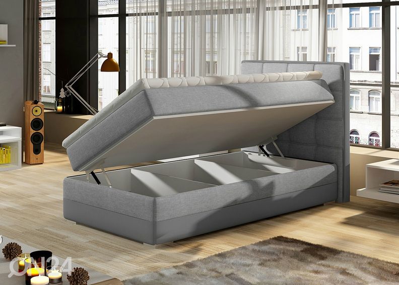 Континентальная кровать с ящиком Kevin 90x200 cm увеличить