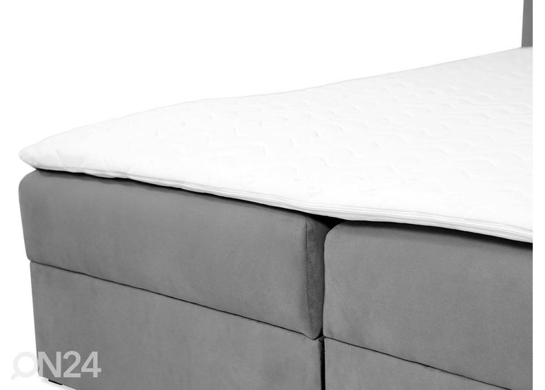Континентальная кровать 160x200 cm, серый текстиль увеличить